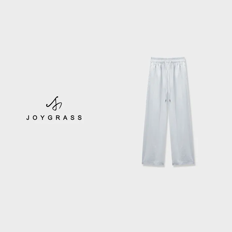 ZJOYGRASS【夏墟漫游·云纱】通勤夏季阔腿裤K-05670