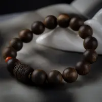 【18K】七香文创-香港昆仑梅格1.2搭配沉香木雕六字真言设计款lun