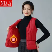 2025秋冬新款棉马甲女士加绒加厚大码坎肩中老年内穿保暖棉服背心