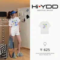 YDD•「Y-625」夏季新款印花烫钻重工大版T恤女短袖上衣D-1008