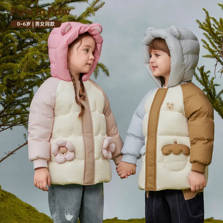 品质鸭绒PawinPaw25年秋冬男女宝羽绒服保暖PCJDF4V92E