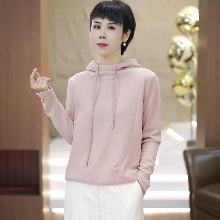 【渲渲推荐】ZY-6776冬季休闲百搭抽绳带帽卫衣