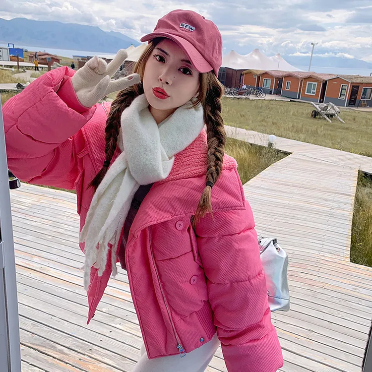 2025年新款冬季棉服女短款宽松设计感棉衣小个子韩版加厚棉袄外套