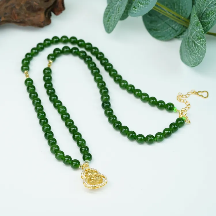 【小北严选】和田玉DIY项链约6mm【多样性发一件】AH75X260