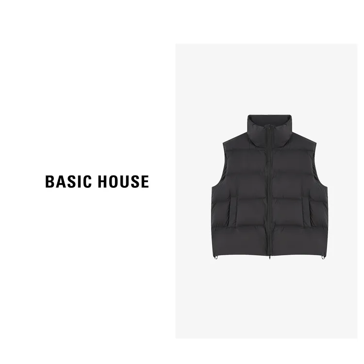 Basic House/百家好冬季休闲百搭简约马甲羽绒服-B0625B5RRI2