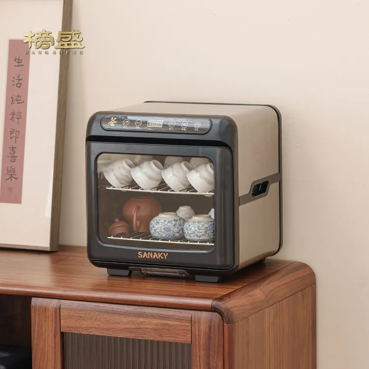 榜盛茶具消毒柜新中式功夫茶具配件高端办公室小型茶杯消毒烘干
