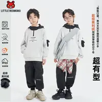 【超有型】魔霸眼睛加绒连帽2025冬季新款儿童童装套装 DT-MB1042
