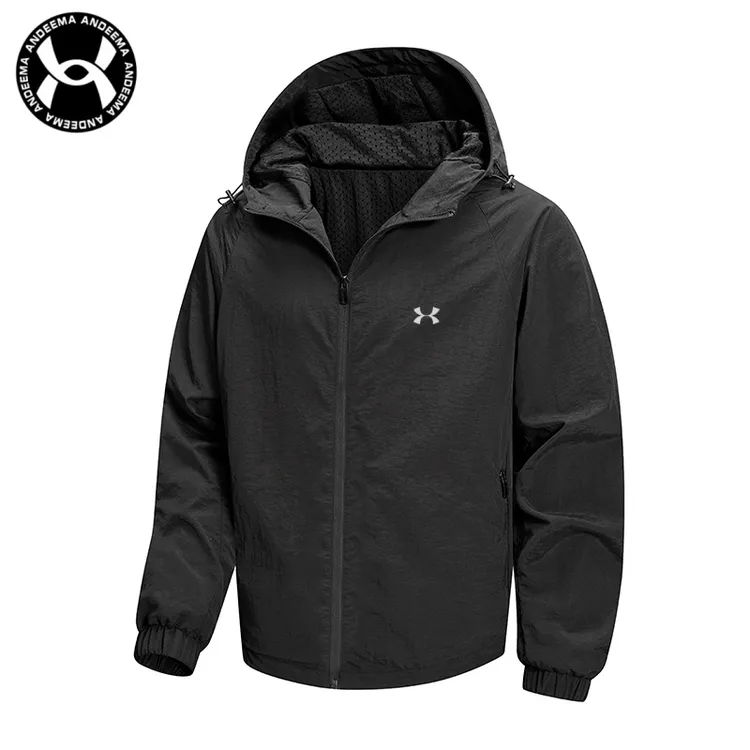 大码韩版男士春秋季户外蓬松透气时髦百搭连帽保暖休闲宽松时尚夹