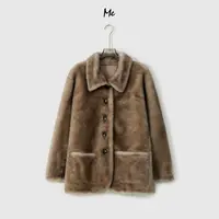ME【南非进口大西洋皮草】进口羊皮毛一体丰盈毛感时尚皮草MESA2816