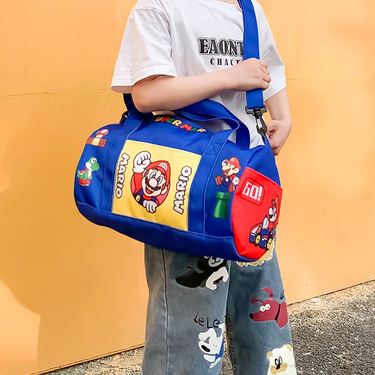 儿童宝宝卡通棒球包高颜值外出旅游小学生大容量单肩斜挎包手提包