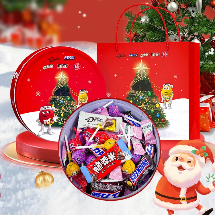 【圣诞节】德芙混合糖果巧克力圆盒312g圣诞节送朋友节日礼物 TL