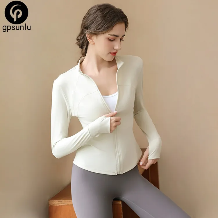 立领运动健身外套女瑜伽服上衣高级感普拉提训练服修身速干夹克秋