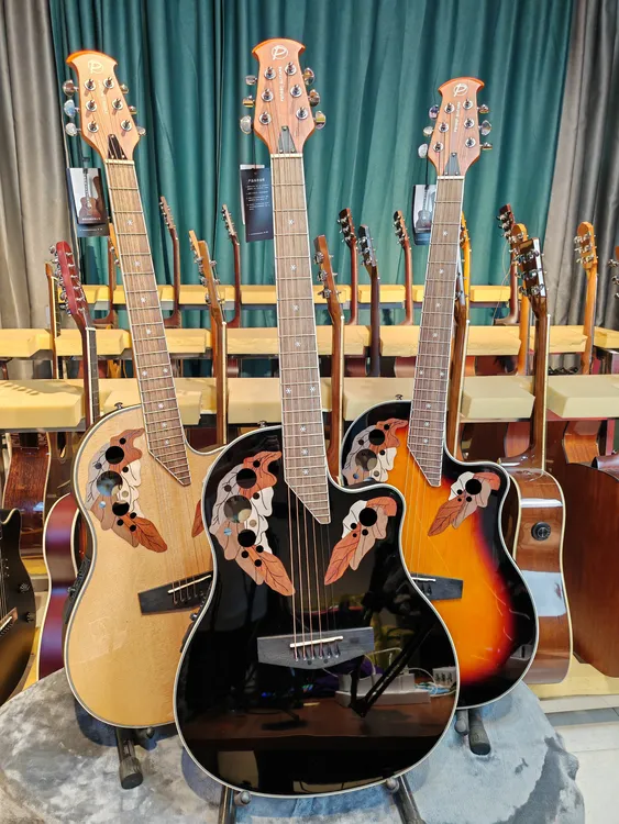 葡萄孔电箱款纪念款民谣吉他演奏配件