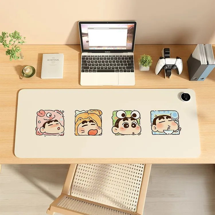 冬季办公室电脑键盘加热鼠标垫学生写作业安全防爆发热暖手桌垫