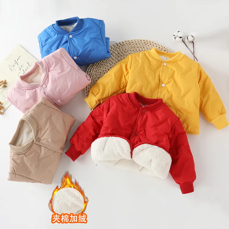 冬季儿童棉服加绒加棉加厚宝宝棉袄内胆可外穿保暖儿童棉服内胆