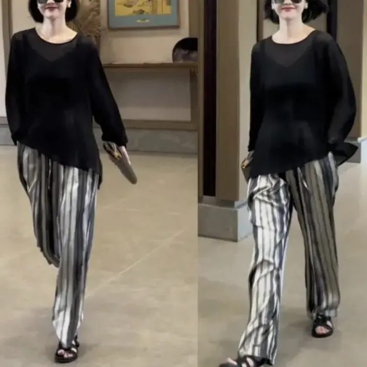 新款气质洋气减龄显瘦休闲宽松女装1