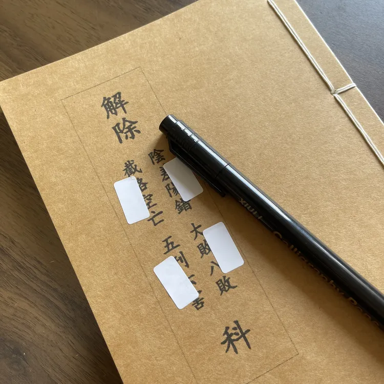 解阴差阳错手工线装64页15*21cm筒子页32K