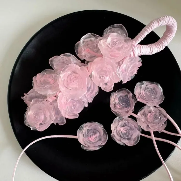 水晶玫瑰花香熏皂创意手工可沐浴洗手可作车载香薰伴手礼香皂挂件