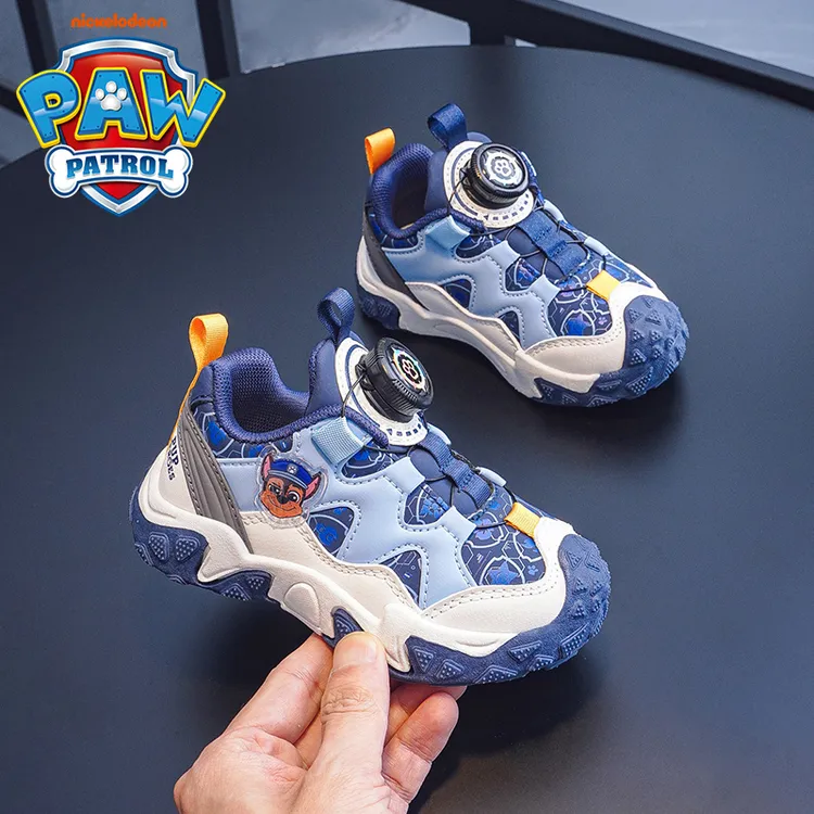 汪汪队男童运动鞋软底爆款2025新款皮面防水春秋季3-6岁儿童鞋子