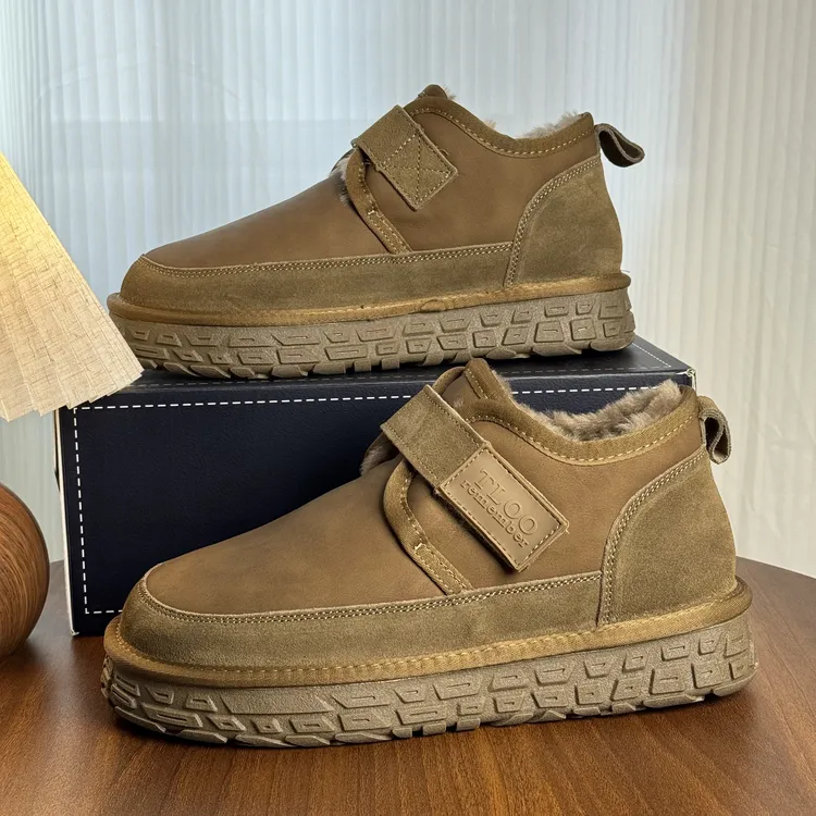 牛皮➕内里全羊毛防滑雪地靴潮流加厚保暖时尚雪地靴休闲鞋TL1588
