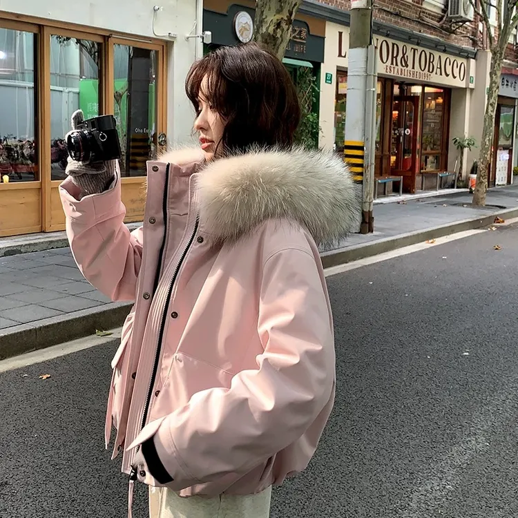 95绒2025新款派克羽绒服女短款小个子冬季工装爆款冲锋衣网红款