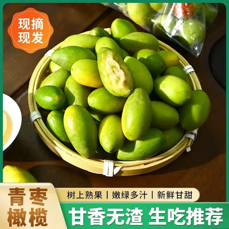 【梅姨专属】潮汕金灶青枣脆橄榄青果新鲜采摘煲汤 泡酒 生吃两斤装