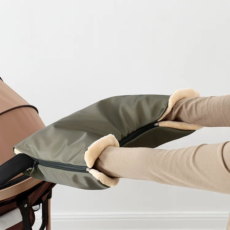 婴儿推车保暖手套冬季婴儿车配件推车加绒防风防雨防寒保暖手套