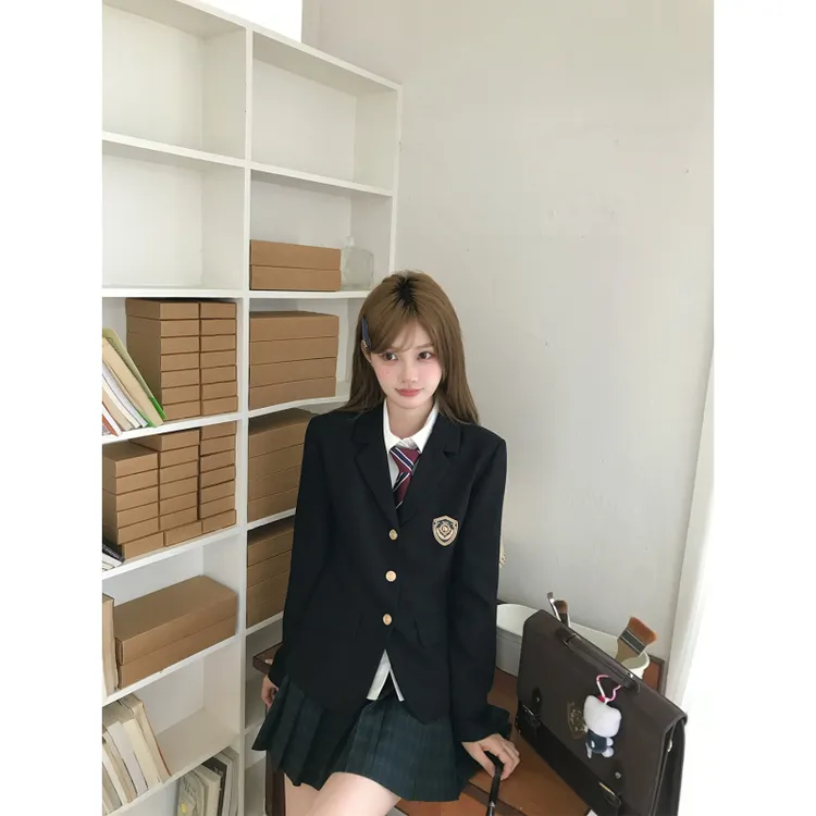 东京岁时记jk秋冬学院风西装外套女小松纪语西服小个子制服套装