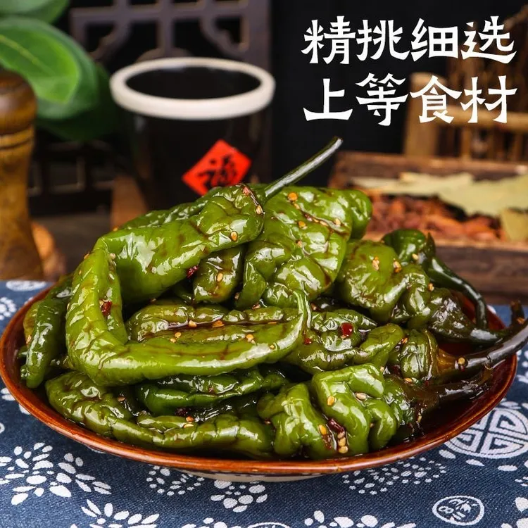 （保温箱冰袋发货）盛京李小九酱香螺丝椒200g/袋新鲜下饭菜