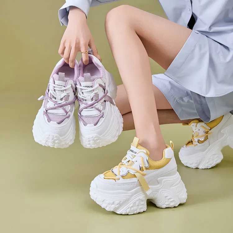 内增高老爹鞋女新爆款休闲运动显脚小松糕运动鞋洋气