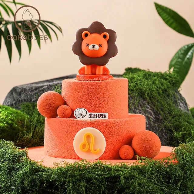 CAKEBOSS高人气王狮子座双层冰淇淋星座生日蛋糕北京上海同城配送