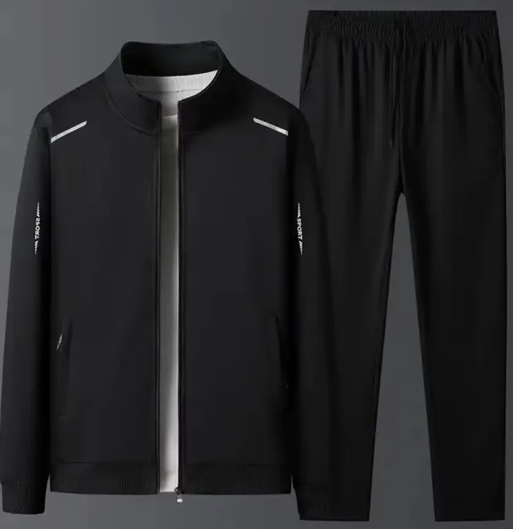 春秋季速干男女长袖体能训练服用于跑步军训外套长裤