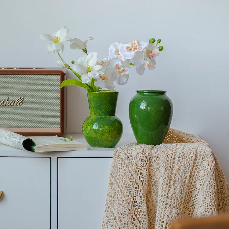 【老孙头】专属景德镇水养陶瓷花瓶水培客厅绿插花(高度:15口径:8)