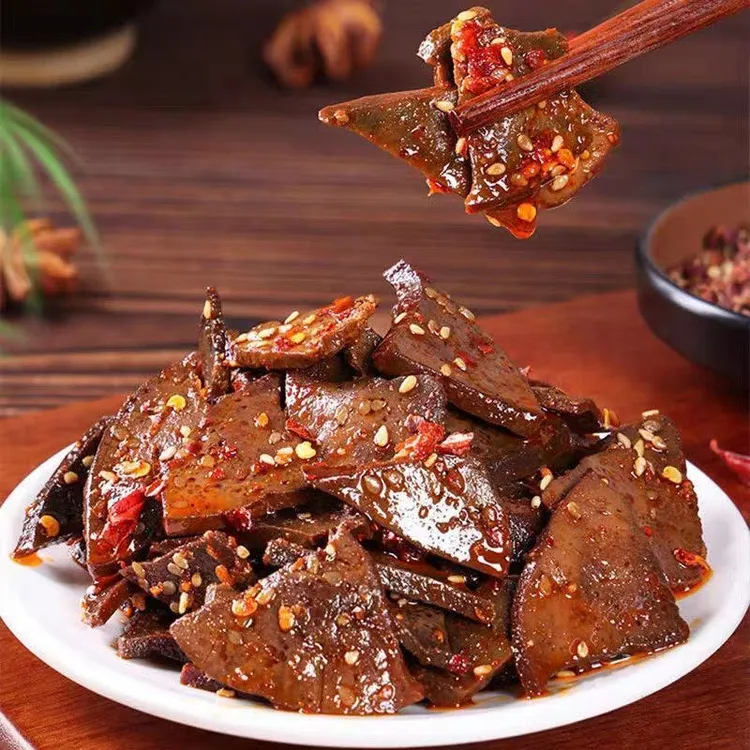 太康灶柴火麻辣猪肝香辣风味休闲即食卤味熟食解馋下酒菜