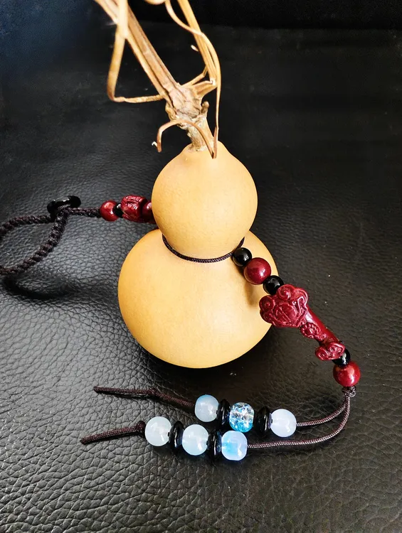 天然生长葫芦纯手工编织挂件！礼盒装！