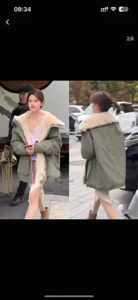 牛角扣仿羊羔毛翻领棉服2025新款派克工装外套赵露思同款（015-N）