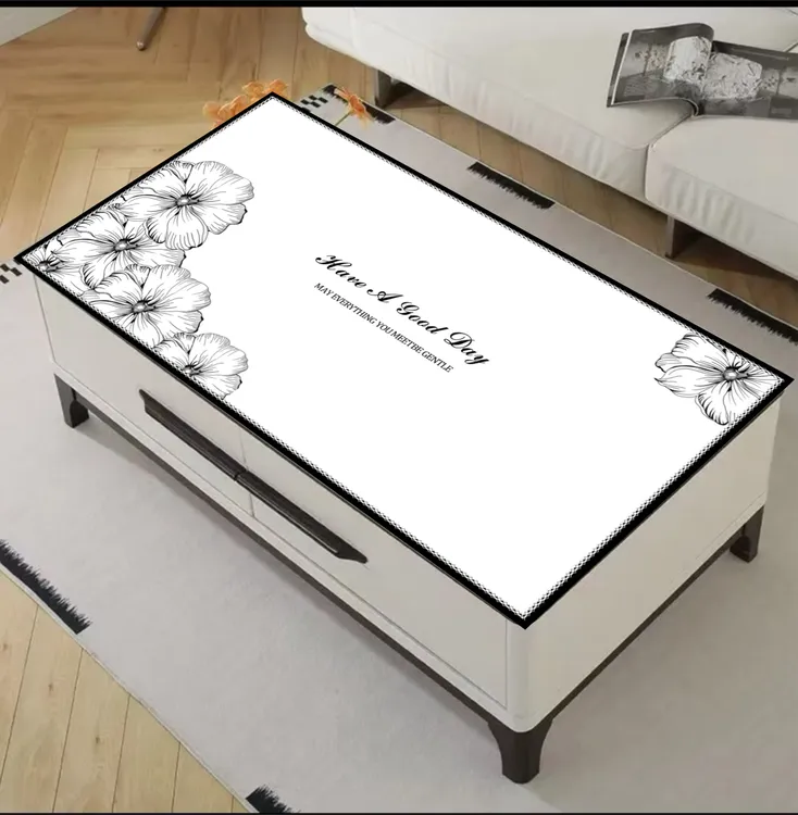 简约茶几桌布防水防油免洗防烫餐桌隔热垫家用轻奢桌垫茶几桌垫