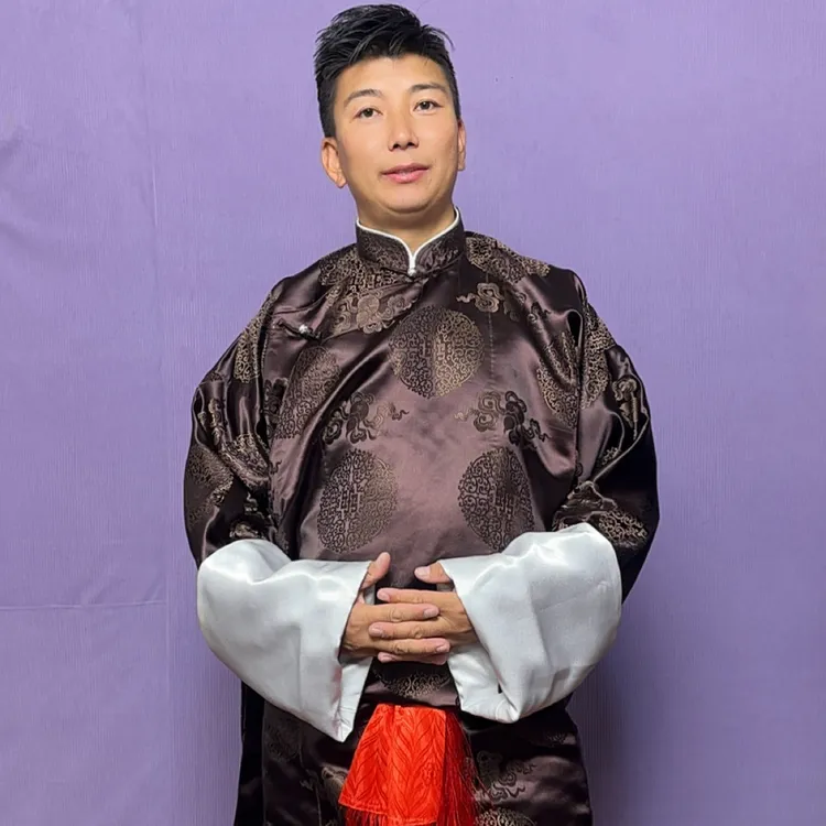 男士加厚民族风藏袍四季款日常便装藏族服装手工定制