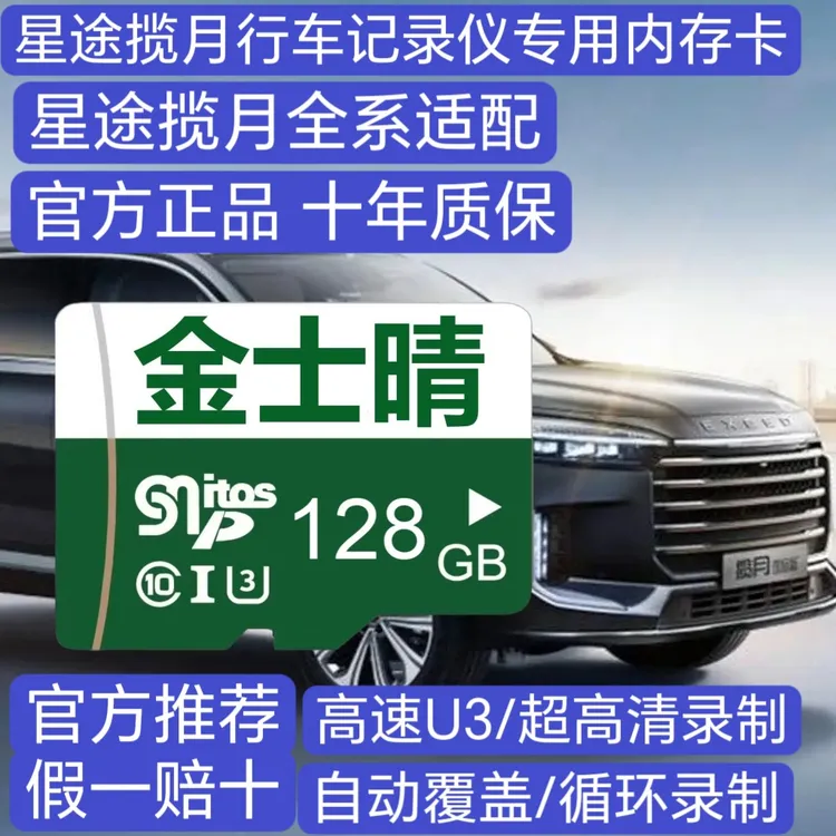 2025款星途揽月行车记录仪专用高速内存卡星途揽月全系适配高清卡
