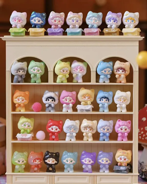 【新品】氧氧yooki萌粒二代-有喵出没系列可爱潮玩盲盒Q版公仔手办