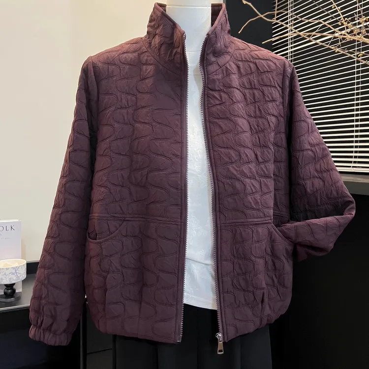 妈妈秋装外套2025秋季新款中老年人女装休闲夹克上衣秋冬轻薄夹棉