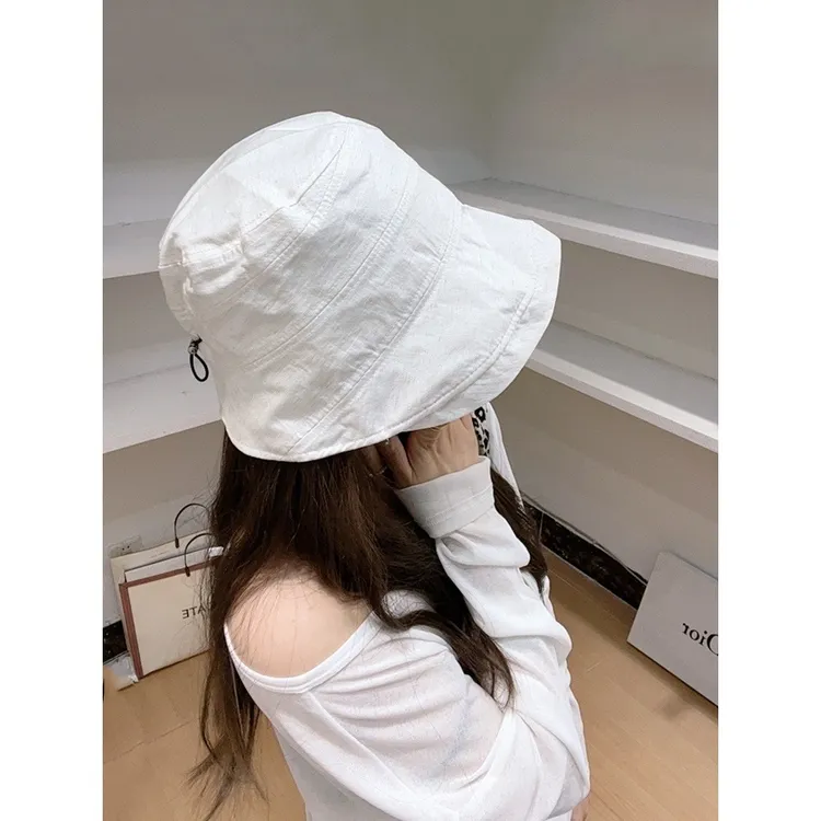 韩货纯色前长后短渔夫帽女春夏轻薄透气显脸小水桶帽百搭盆帽