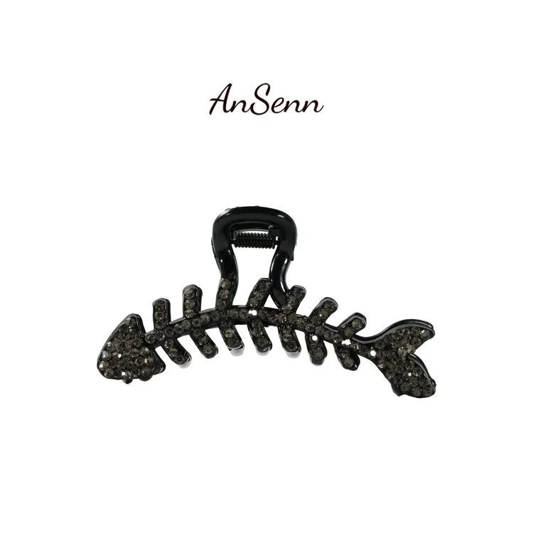 【小魏总珠宝】鱼骨韩式抓夹-10cm