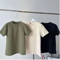 深圳南油高版本圆领套头短袖T恤春夏别致独特百搭上衣潮
