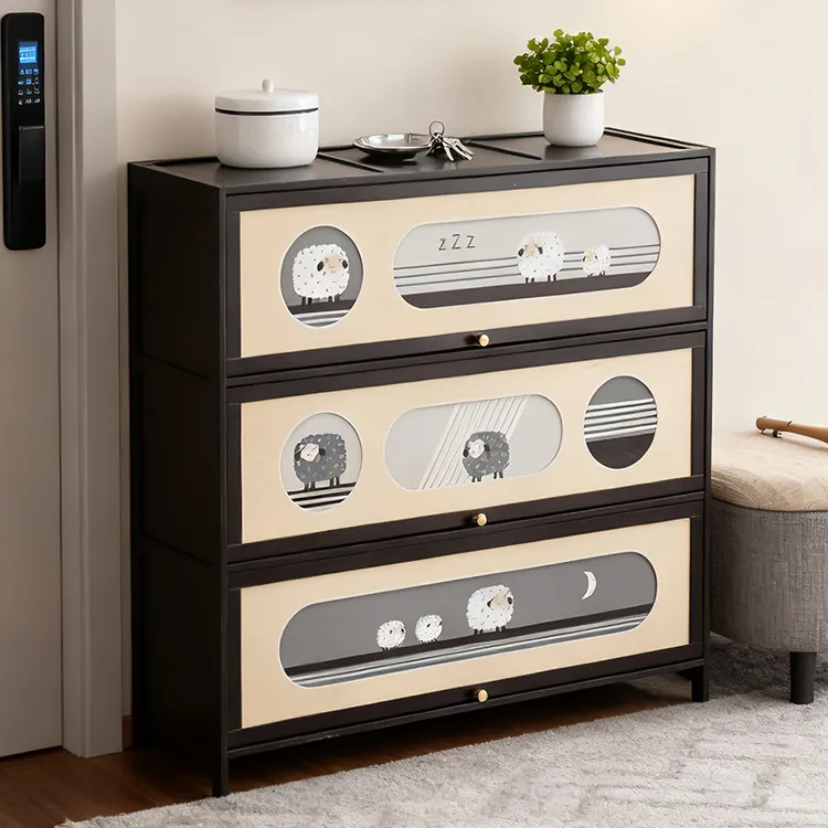 鞋架子多层家用门口入户带门鞋柜收纳一体靠墙楼道出租房室内好看