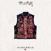 『非遗黎锦』非遗黎锦新中式国风重工民族风刺绣马甲SR266