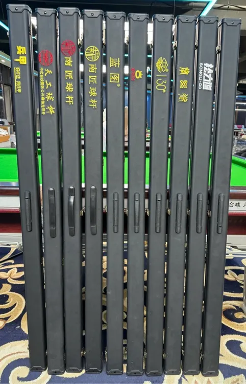 塑钢皮革台球杆盒防水防潮回弹海绵收纳通杆一体用品