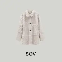 SOV "白湖羊" 高奢小湖羊 胎里羔皮毛一体 至奢至软 无负重外套