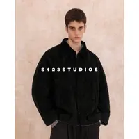 S123 90白鹅绒老钱风高级感翻领羽绒服男冬季新款短款宽松外套潮
