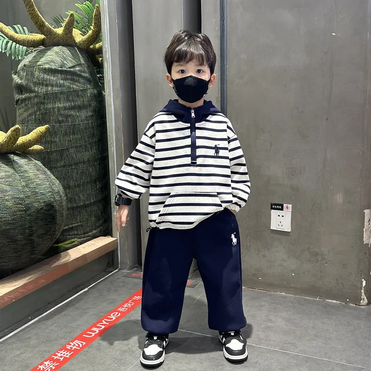 男童秋装卫衣套装2025新款酷帅洋气儿童春秋季男孩宝宝时髦衣服潮